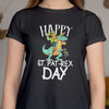 GeckoCustom Happy St Pat-Rex Day Shirt C171 Women T Shirt / Irish Green Color / S