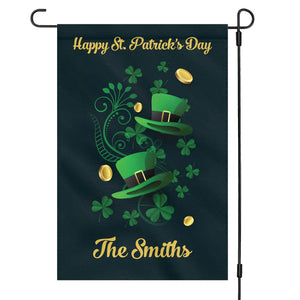 GeckoCustom Happy St Patricks Day Custom Garden Flag C128 12"x18"