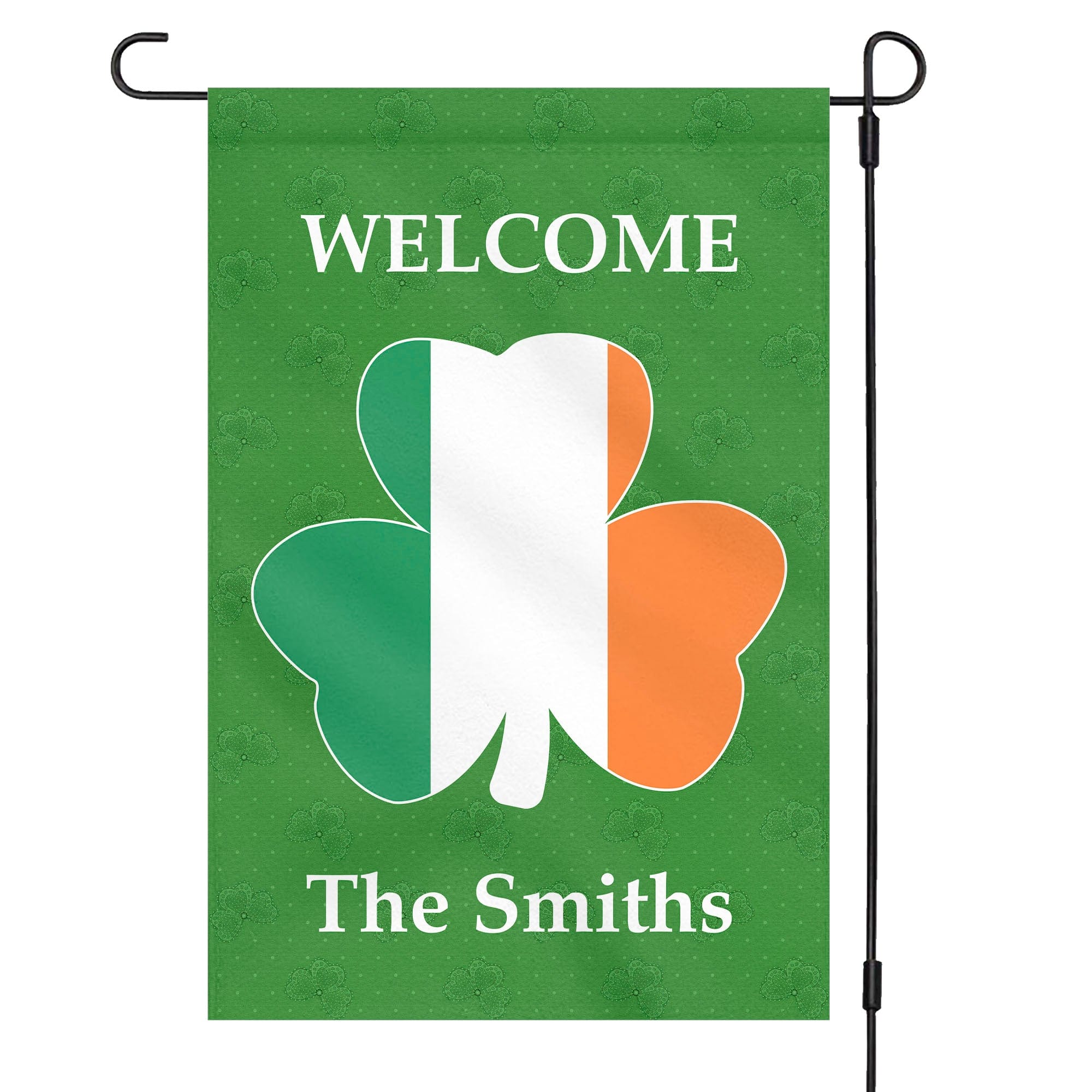 GeckoCustom Happy St Patricks Day Custom Garden Flag C160 12"x18"