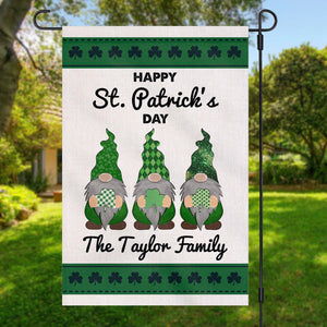 GeckoCustom Happy St. Patricks Day Custom Garden Flag H163 12"x18"