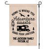 GeckoCustom Home Is Where You Custom Garden Flag H186 12"x18"