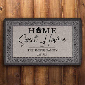 GeckoCustom Home Sweet Home Personalized Doormats