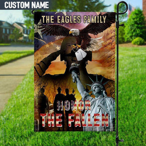 GeckoCustom Honor The Fallen Veteran Garden Flag, HN590