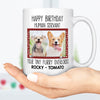 GeckoCustom Human Servant Personalized Custom Photo Dog Mug C334