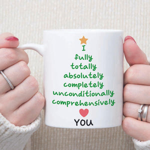 GeckoCustom I Fully Totally Absolutely! Romantic Christmas Mug