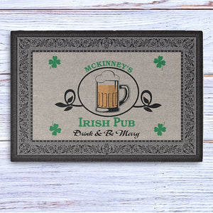 GeckoCustom Irish Pub  St. Patrick's Day  Custom Door Mat 24x16 inch - 60x40 cm