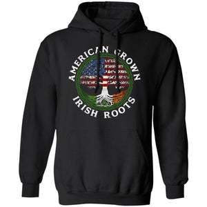 GeckoCustom irish roots american Hoodie / Black / S