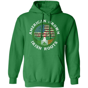 GeckoCustom irish roots american Hoodie / Irish Green / S