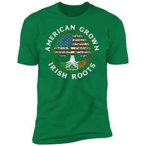 GeckoCustom irish roots american Premium Tee / Kelly Green / X-Small