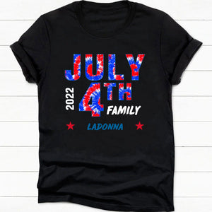 GeckoCustom July 4th Family Personalized Custom 4 Th Of July Family Shirt H381