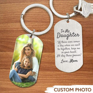 GeckoCustom Keep Me In Your Heart Grand Daughter Metal Keychain HN590 No Gift box / 1.77" x 1.06"