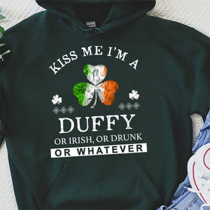 GeckoCustom Kiss Me I'm A Irish Custom Shirt C164 Pullover Hoodie / Irish Green Colour / S