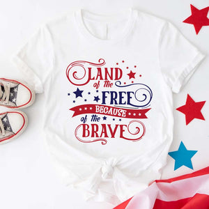 GeckoCustom Land Of The Free Because Of The Brave American Shirt, HN590