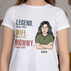 GeckoCustom Legend Wife Grandma Since Years T Shirt