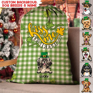 GeckoCustom Let the Shenanigans Begin St.Patrick's Day Dog Sack HN590