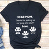 GeckoCustom Letter To Dad/Mom Personalized Custom Dog Shirt C280 Women V-neck / V Black / S