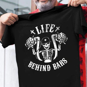 GeckoCustom Life Behind Bars Biker Shirt, HN590