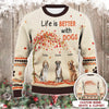 GeckoCustom Life Is Better With Dog AOP Ugly Sweater N304 HN590