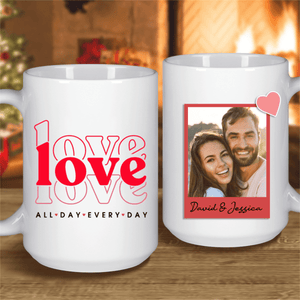 GeckoCustom Love All Day Every Day Custom Mug 15oz