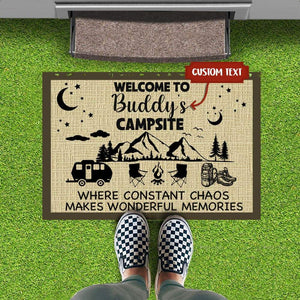 GeckoCustom Makes Wonderful Memories Camping Doormat, RV Camping Doormat HN590 15x24in-40x60cm