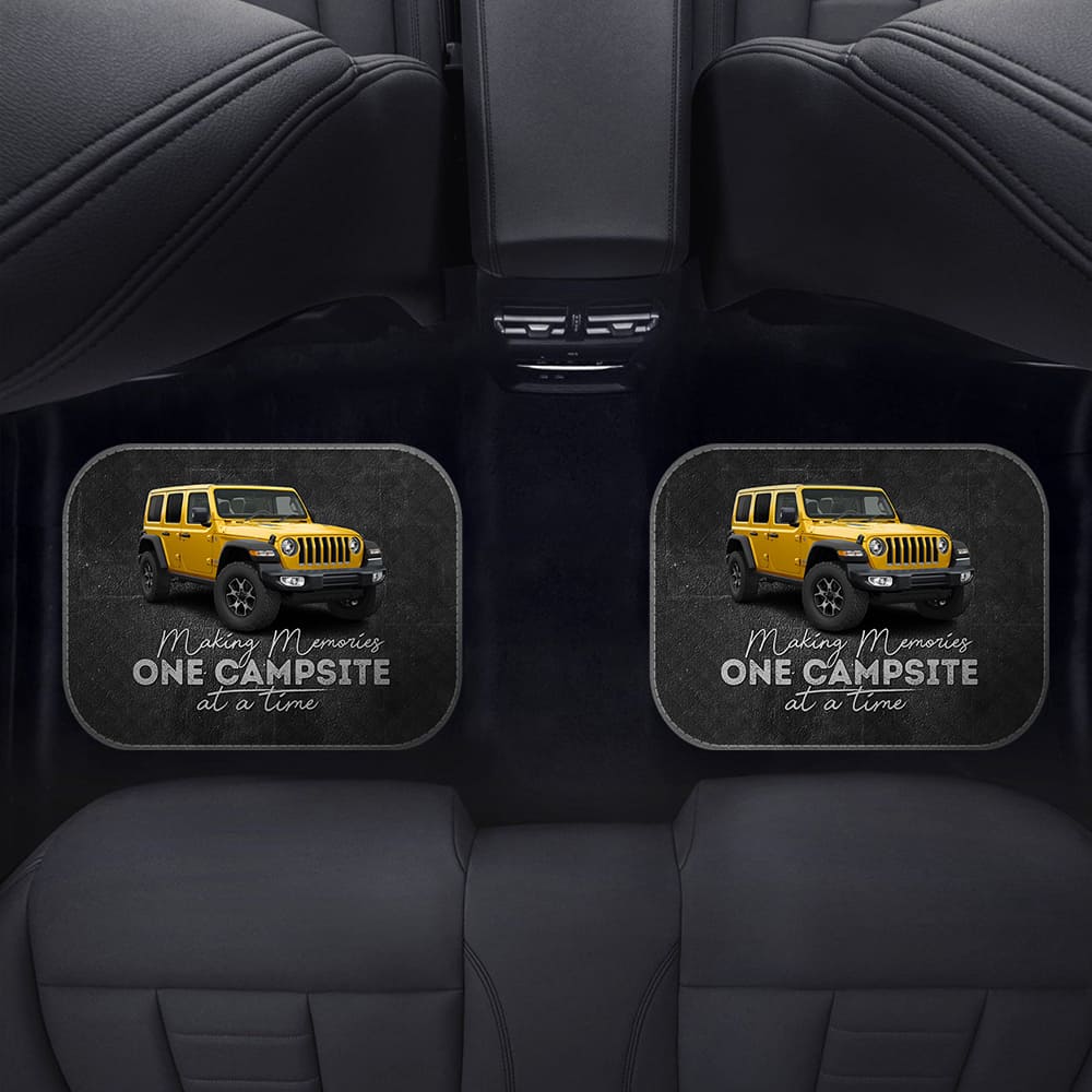 GeckoCustom Making memories On Campsite At A TimeCar mats, Upload photo car, HN590 2 Back Mats