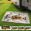 GeckoCustom Making Memories One Campsite At A Time Camping Patio Rug N369 HN590