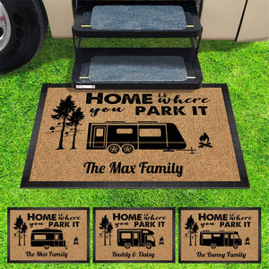 GeckoCustom Making Memories One Campsite Outdoor Doormat For Camper, RV Camping Gift, HN590