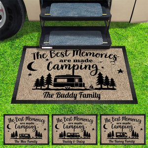 GeckoCustom Making Memories One Campsite Outdoor Doormat For Camper, RV Camping Gift, HN590