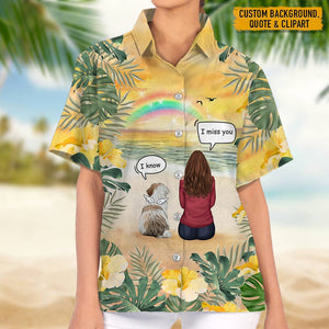 GeckoCustom Memorial hawaiian women shirt, Personalized Gift for Dog Lovers N369 HN590