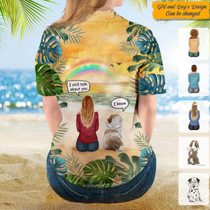 GeckoCustom Memorial hawaiian women shirt, Personalized Gift for Dog Lovers N369 HN590