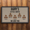 GeckoCustom Mommy's Little Shits Personalized Doormats