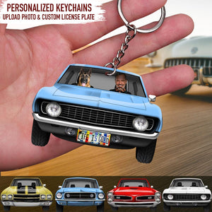 GeckoCustom Muscle Car Custom Acrylic Keychain, Car Lovers Gift HN590 50mm x 50mm / 1 Piece