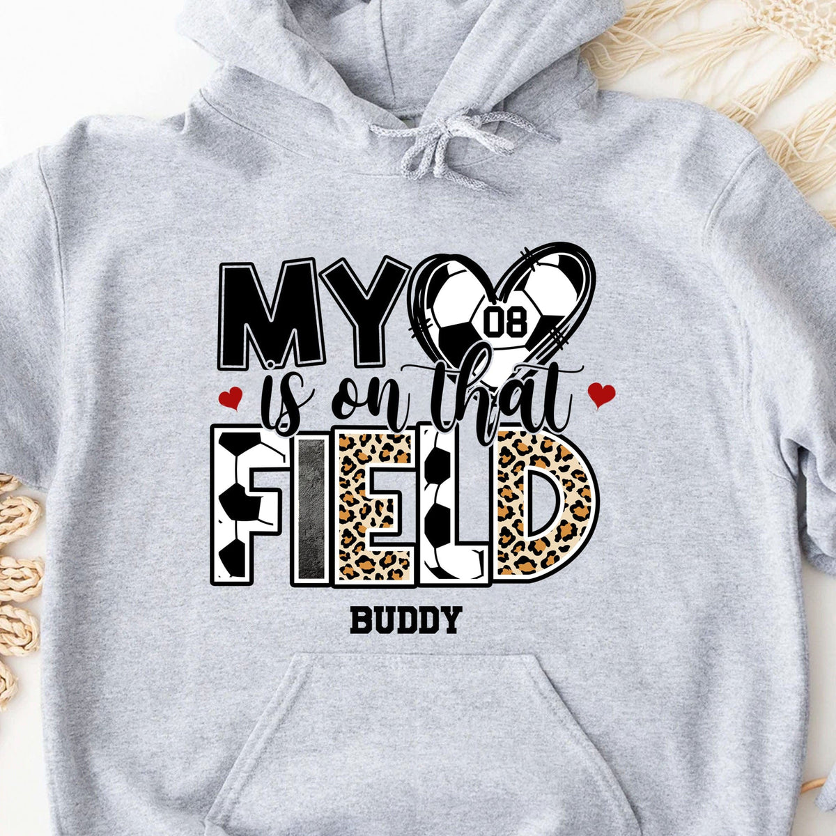 GeckoCustom My Heart Is On That Field Shirt Personalized Custom Soccer Shirt H534