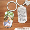 GeckoCustom Never Forget That I Love You Forever Grand Daughter Metal Keychain HN590 No Gift box / 1.77" x 1.06"