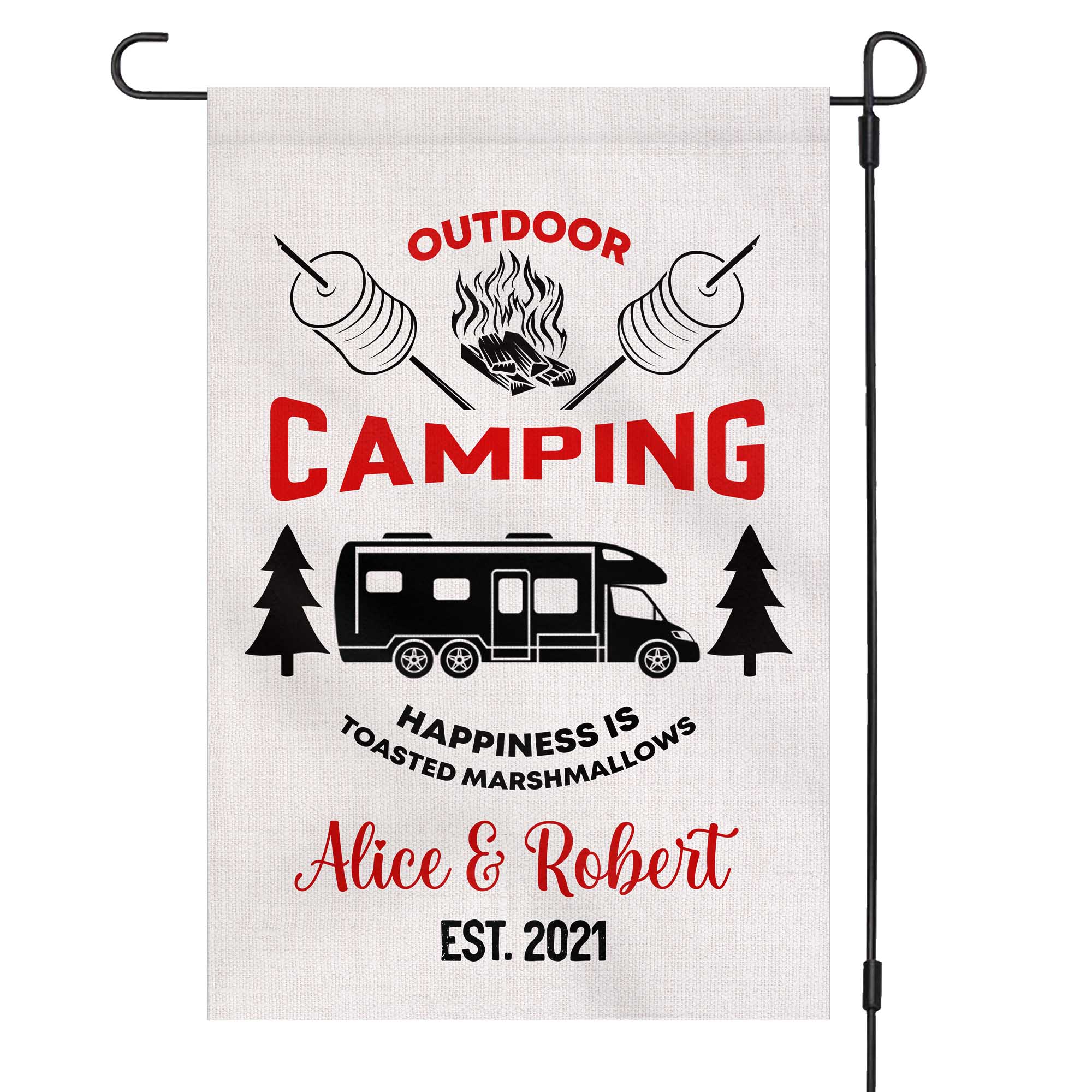 GeckoCustom Outdoor Camping Custom Garden Flag H187 12"x18"