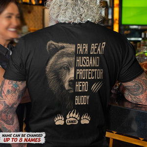 GeckoCustom Papa Bear Husband Protector Hero Buddy Bear Shirt N304 HN590