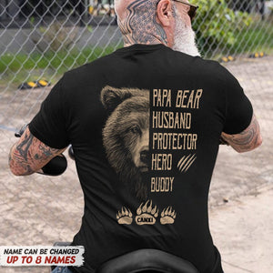 GeckoCustom Papa Bear Husband Protector Hero Buddy Bear Shirt N304 HN590