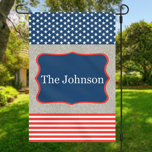 GeckoCustom Patriotic Garden Flag 4th Of July Personalized Custom Garden Flag H378 12"x18"