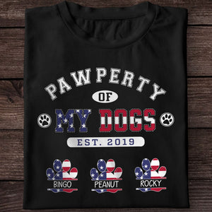 GeckoCustom Pawperty Of My Dogs Personalized Custom Dog Shirt C188