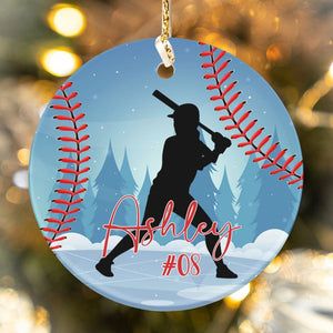 GeckoCustom Personalized Custom Baseball Ornament C529