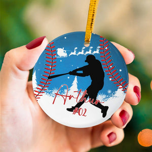 GeckoCustom Personalized Custom Baseball Ornament C529