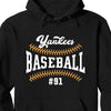 GeckoCustom Personalized Custom Baseball Shirts C495 Pullover Hoodie / Black Colour / S