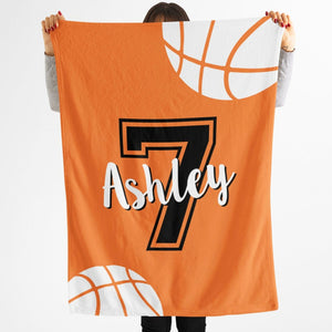 GeckoCustom Personalized Custom Basketball Blanket C530