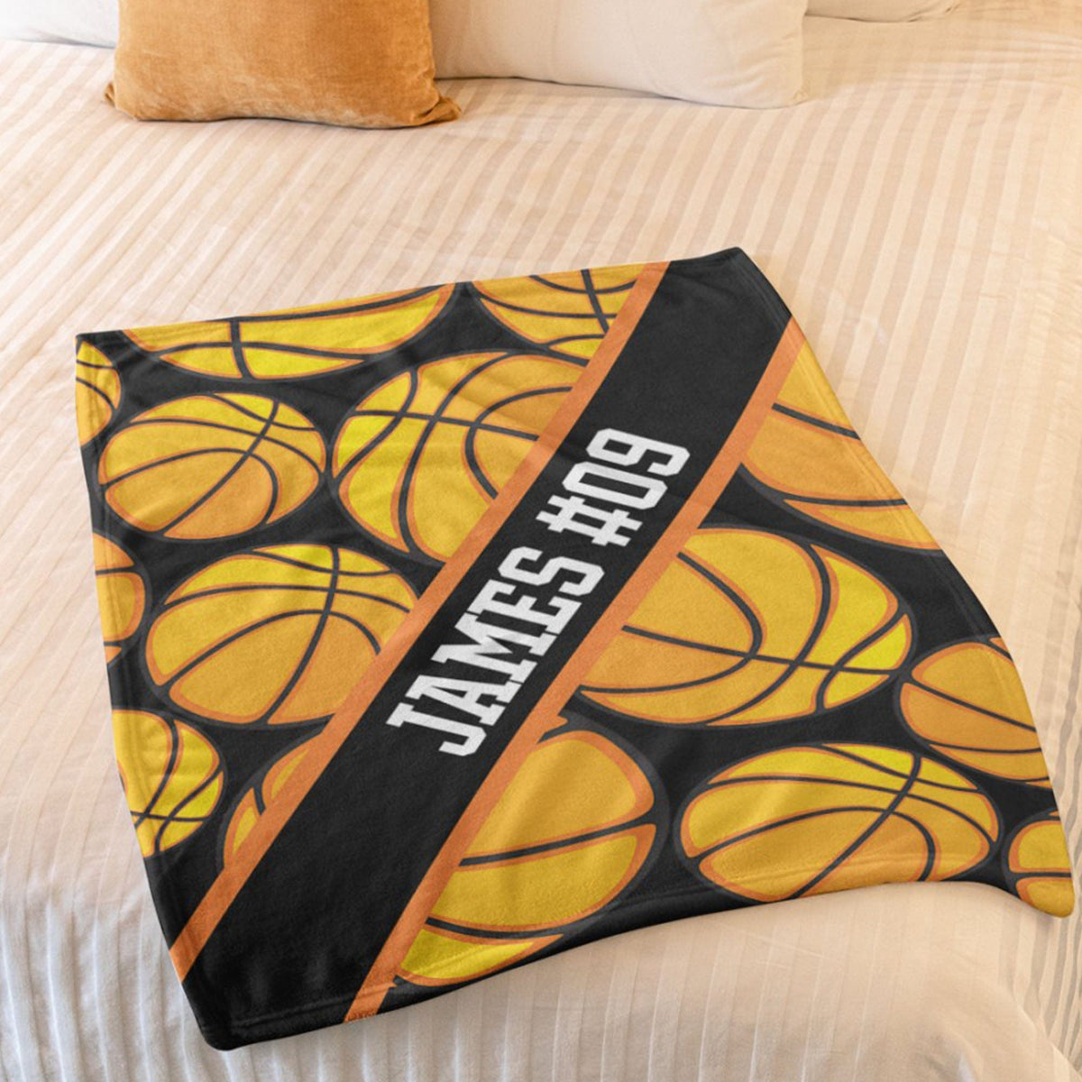 GeckoCustom Personalized Custom Basketball Blanket H533