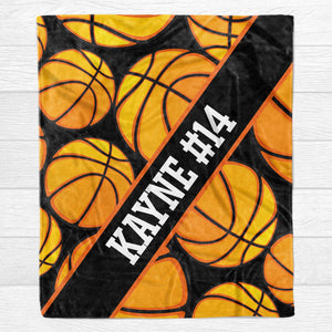 GeckoCustom Personalized Custom Basketball Blanket H533