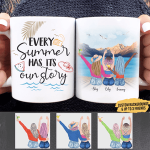 GeckoCustom Personalized Custom Coffee Mug, Best Friend Gift, Every Summer Has Its Own Story 11oz