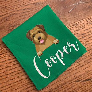 GeckoCustom Personalized Custom Dog Bandana, Custom Name Dog Bandana, Dog Lover Gift