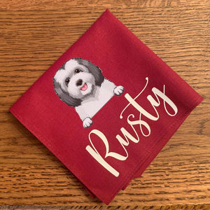 GeckoCustom Personalized Custom Dog Bandana, Custom Name Dog Bandana, Dog Lover Gift