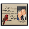 GeckoCustom Personalized Custom Family Memorial Picture Frame, Goodbyes Are Not Forever Goodbyes Are Not The End, Memorial Gifts