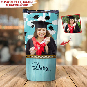 GeckoCustom Personalized Custom Photo Graduation Tumbler HN590 20 oz